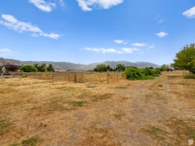 View of yard with a mountain view and a view of countryside