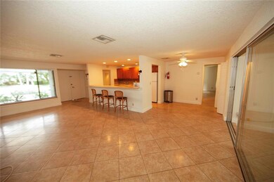 Over sized living - and dining area.