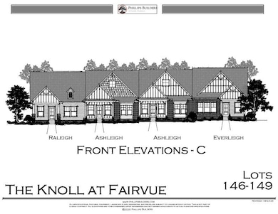 615 Swanston Lane Unit 149 - Everleigh Floor Plan - End unit of the end building, open space in front, beside and behind.