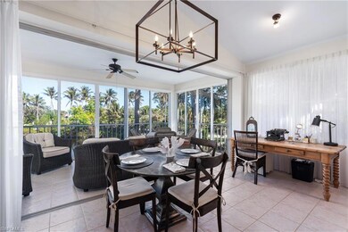 Dining area that overlooks the lake.