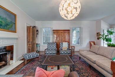 Living room featuring beautiful Pine wood  floorin