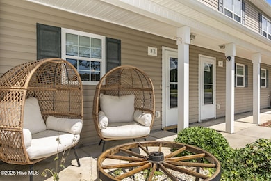 Covered front porch at entrance