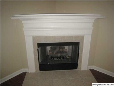 Fireplace with gas logs