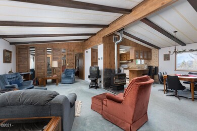 Living Room w/ Gas Stove