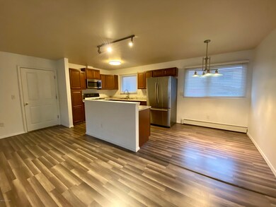 Open kitchen and dining