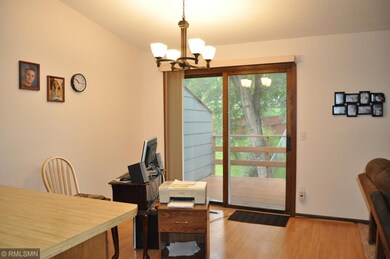 Access to porch through the dining room.