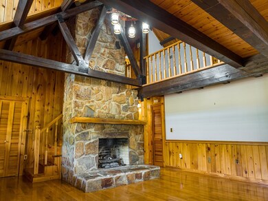 STONE FIREPLACE