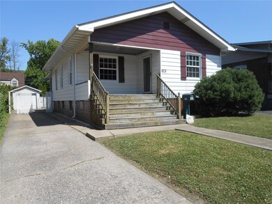 Driveway and single car garage