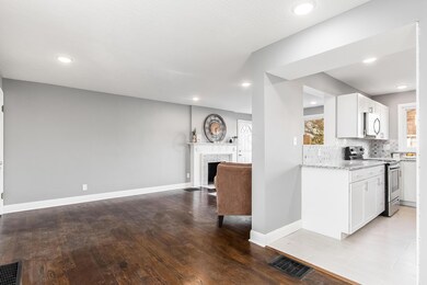 Kitchen open to living/eating space