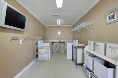 Large laundry room off the kitchen.