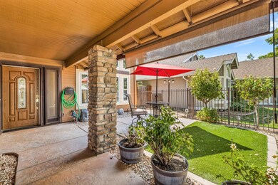 Enclosed patio and entrance