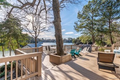 Deck overlooking Meachams creek.