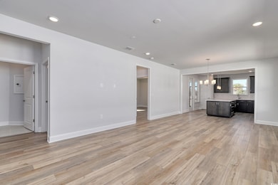 Unfurnished living room with recessed lighting, vi