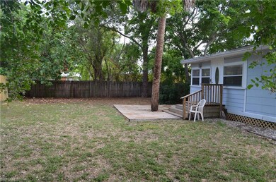 View of yard with a deck