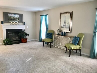 Living Room with gas logs for cozy nights