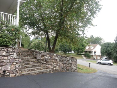 Stone wall and steps