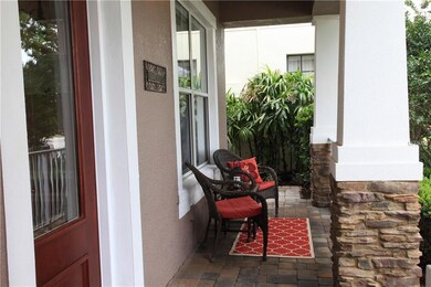 Front porch offers sitting area that overlooks Jac