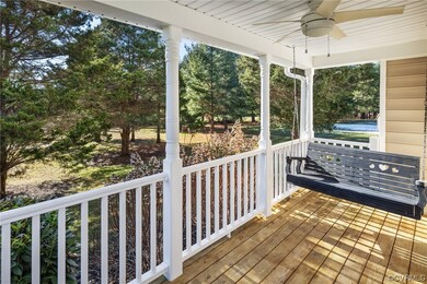 Deck with ceiling fan