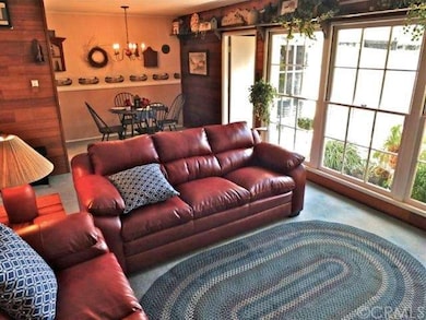 Living room looks out to the backyard
