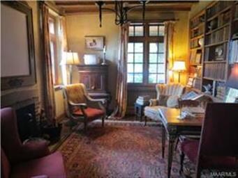 First room off of foyer is the study/office-cypres