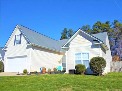 Large front yard as well as back yard.