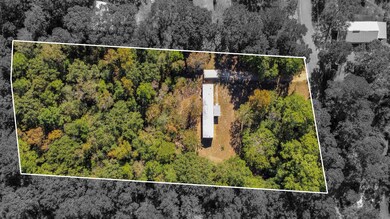 Arial view of the Approximate property line