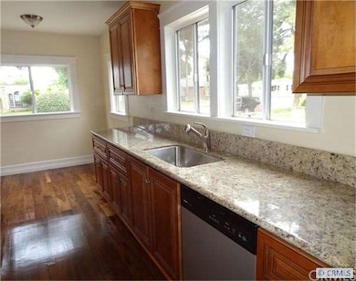 Beautiful remodeled kitchen with hardwood floors, 
