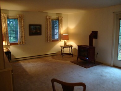 Living room with gas fireplace