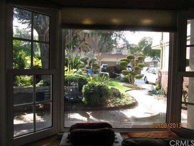 Front window, beveled, looking South