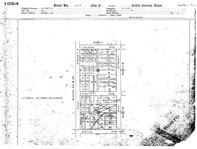 Plat Map for 1002 W White McKinney