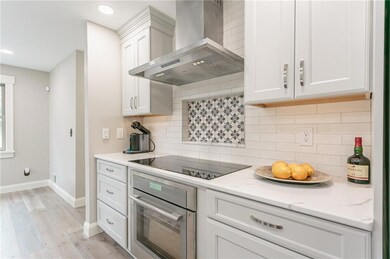 Rangehood, induction cooktop stove