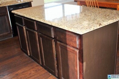 Beautiful granite countertops throughout the kitch