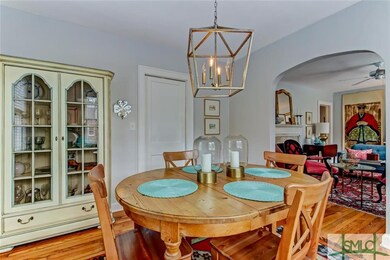 Enough space to accommodate a large table and hutc
