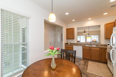 It has a convenient pass thru to the dining area.