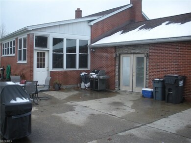 Back entrance and patio
