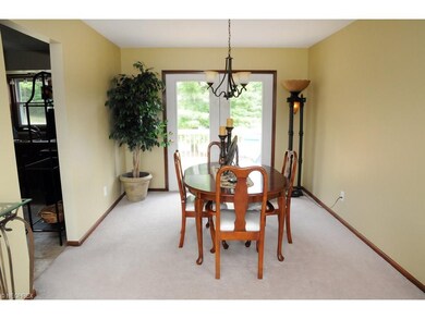 Dining area and walkout to new deck