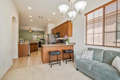 Dining area with mountain views