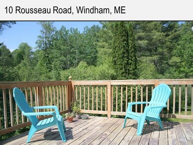 Private large deck off kitchen.