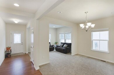 View of the foyer and the entry way.