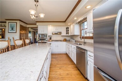 The spacious well equipped eat in Kitchen comes is