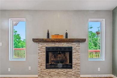 A cozy gas fire place to warm up those chilly nigh