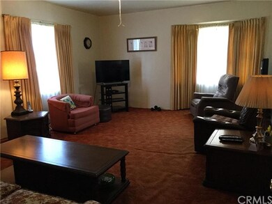 The spacious, open living room is large enough to 