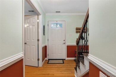 View towards front door