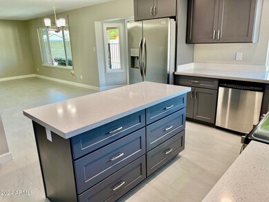 New Kitchen Island, wall removed
