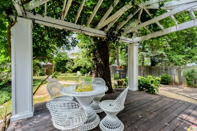 with romantic pergola