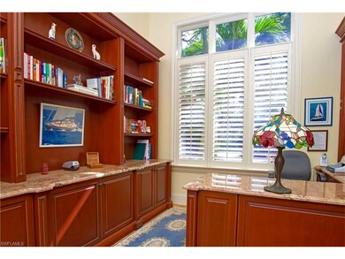 LIBRARY/DEN, Marble-topped Desk and Book Cases, Be