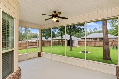 Fully enclosed back patio