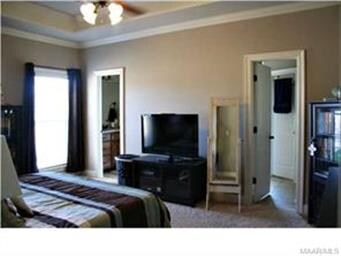 Master includes boxed ceilings