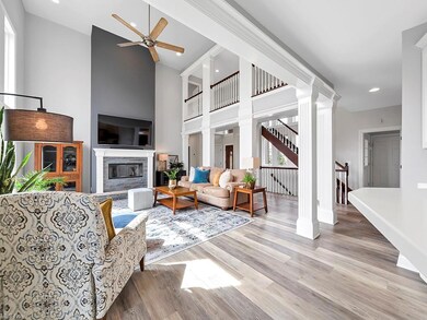 View from kitchen toward front door