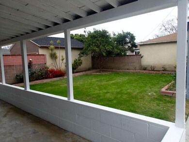Private backyard